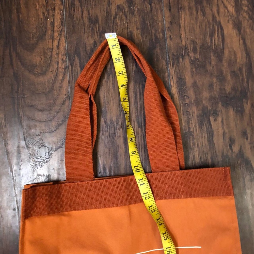 Barnes & Noble A Bag of Books Tote Bag Orange Canvas B&N Bookstore Bag - Picture 5 of 5